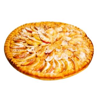Пирог домашний с яблоками и грушей